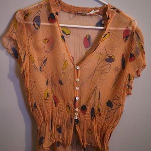 Kimchi Blue Sheer Blouse